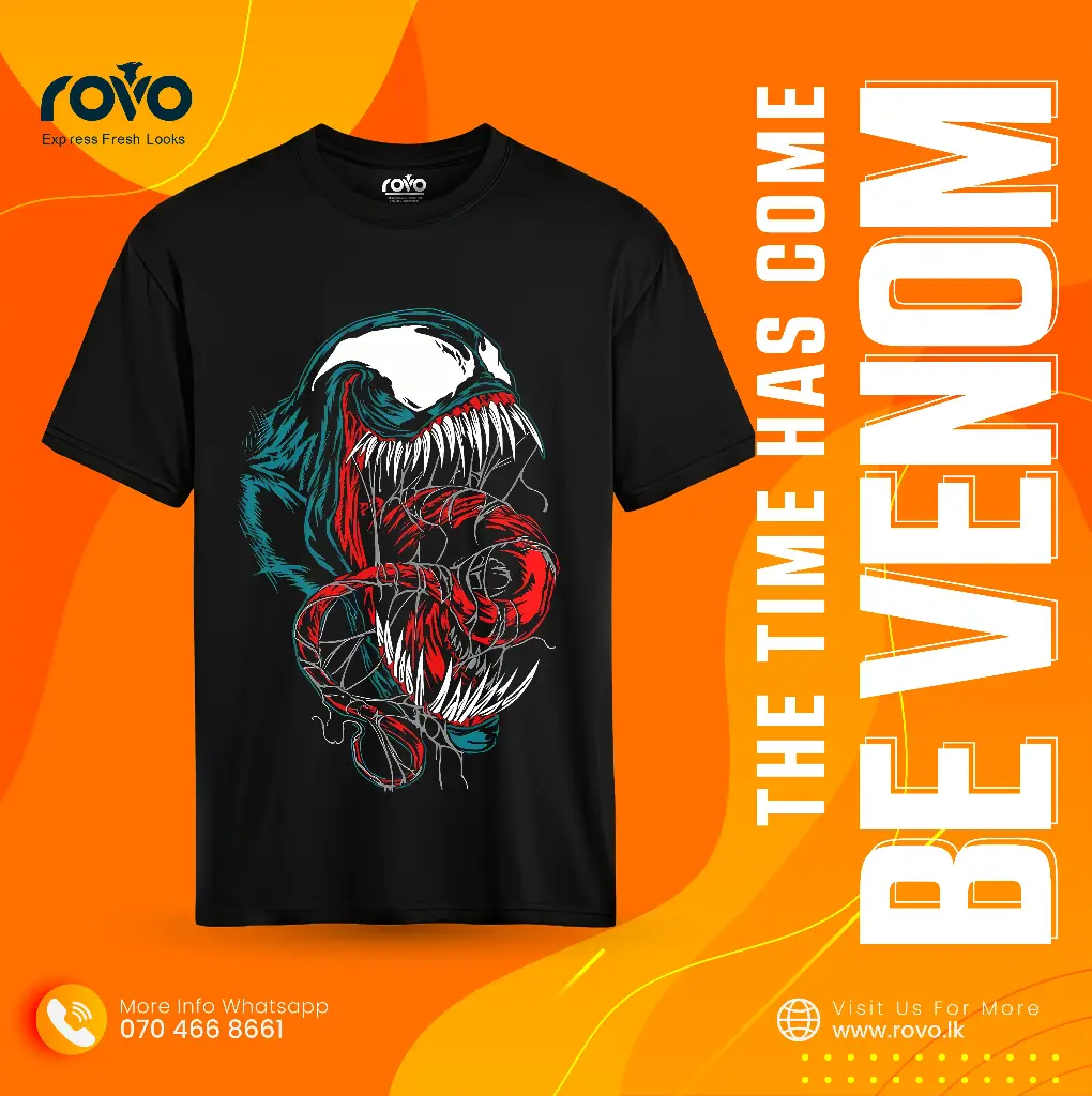 Unisex Venom Movie T-shirt VENOMD01 (S)