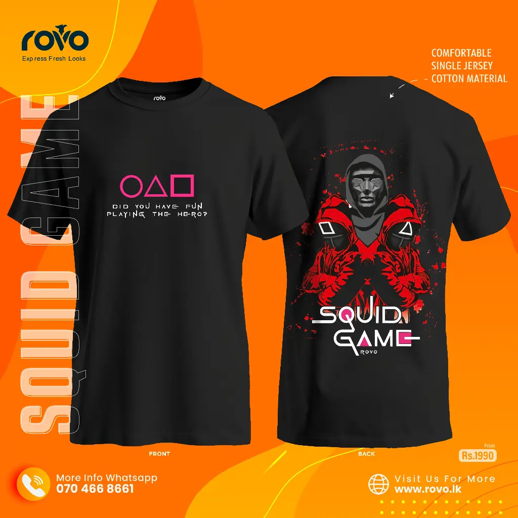 Squid Game Graphic T-Shirt – Survival Game Fan Shirt (S)